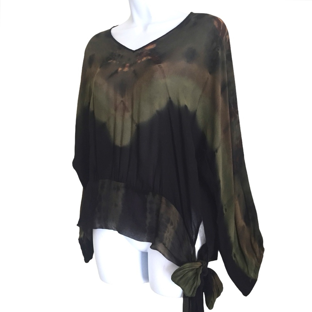 Tie Waist Oversized Blouse - Picture 3 of 5
